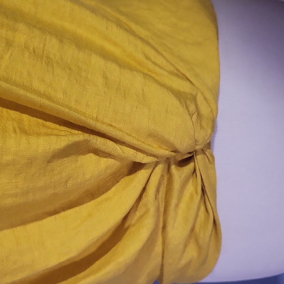 JOIE Top Large Bright Yellow Sleeveless Crop Twist 💛 - Picture 2 of 5